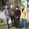 დეკანოზი იოანე ჩიგოგიძე მეუღლესთან ერთად. შეხვედრა პატრიარქთან