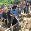 ყოვლადწმიდა ღვთისმშობლის მიძინების ტაძრის სამრეკლოს საფუძვლის კურთხევა ( სოფელი დიღომი )