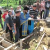 ყოვლადწმიდა ღვთისმშობლის მიძინების ტაძრის სამრეკლოს საფუძვლის კურთხევა ( სოფელი დიღომი )