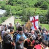 ყოვლადწმიდა ღვთისმშობლის მიძინების ტაძრის სამრეკლოს საფუძვლის კურთხევა ( სოფელი დიღომი )